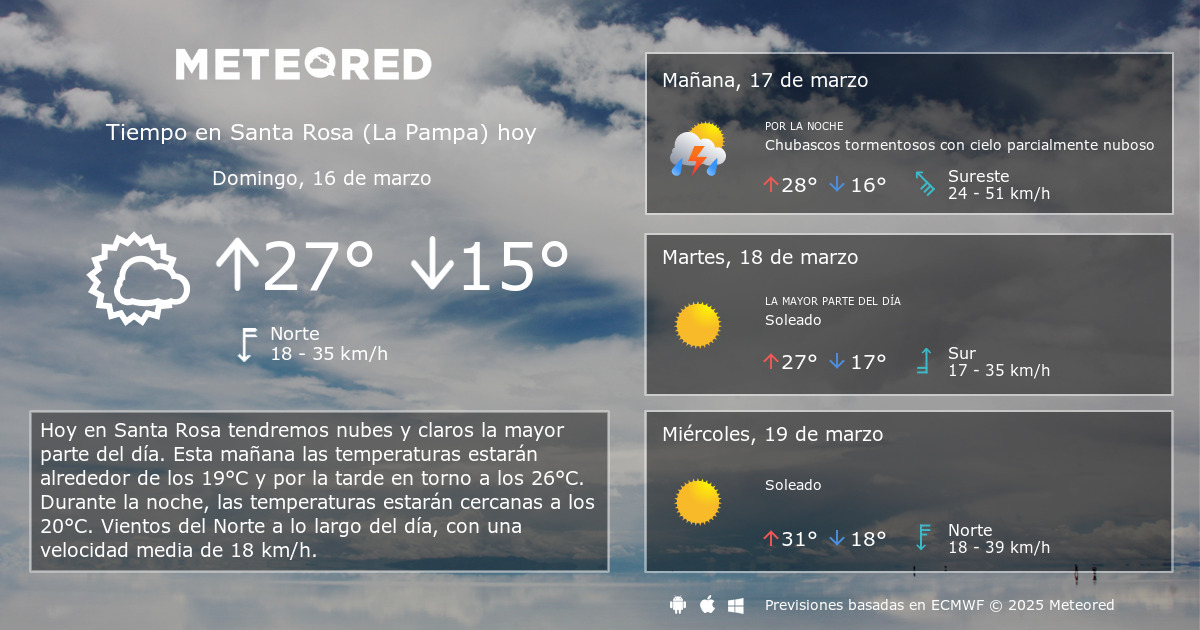 Clima santa rosa la pampa on sale